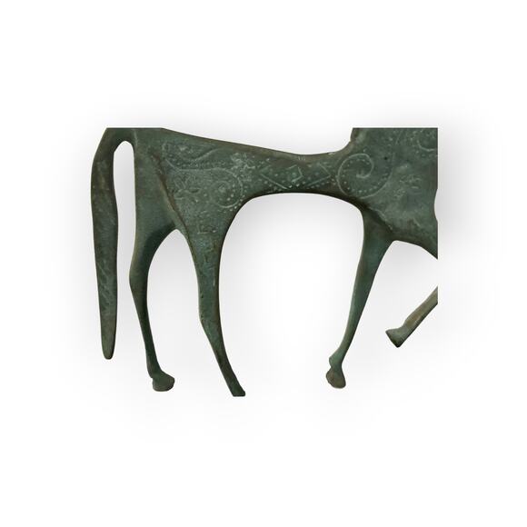 Vintage 1970’s Bronze Frederick Weinberg Etruscan Horse Sculpture - Picture 7 of 7